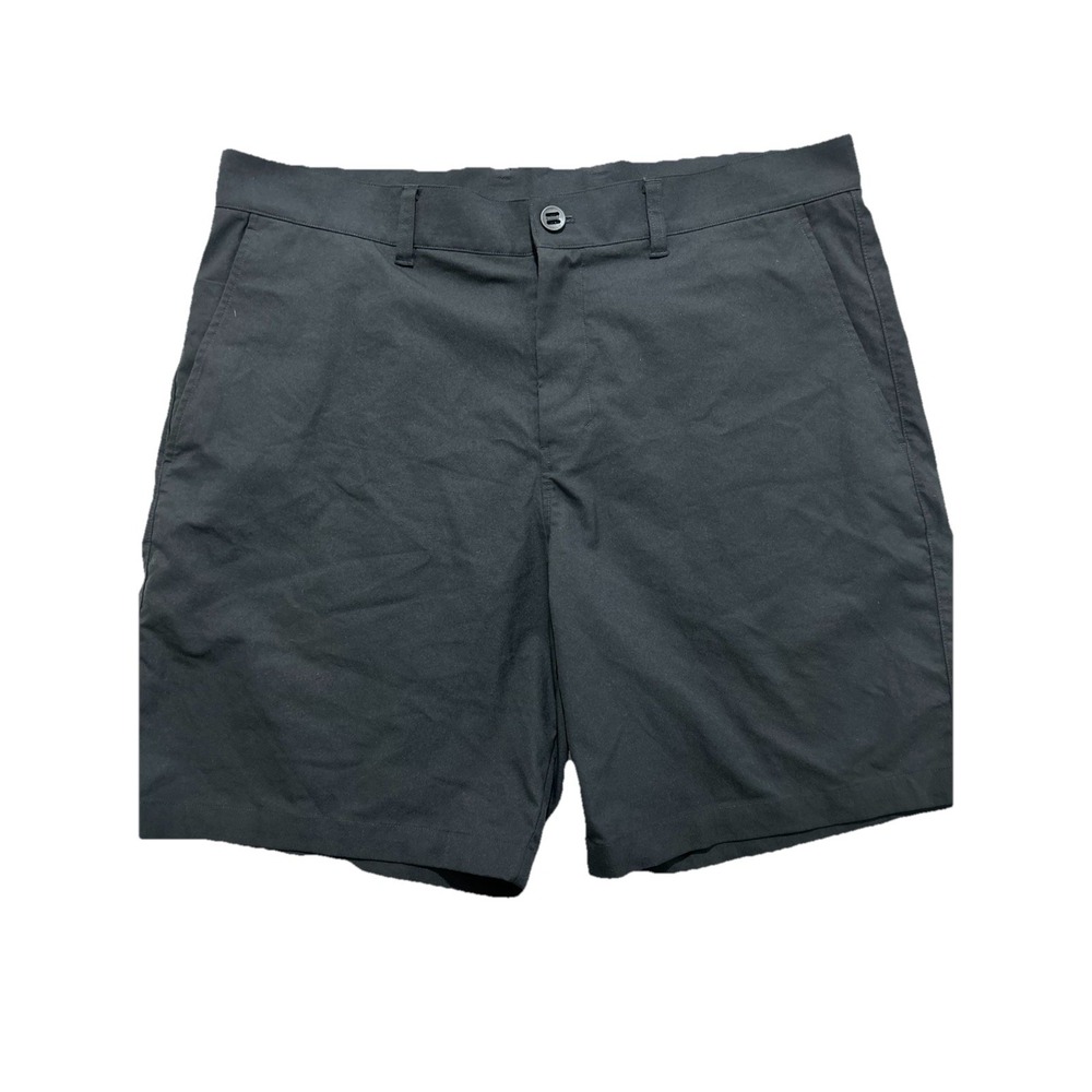 Lululemon Men's 38 Twill Shorts 8" Relaxed Fit Smooth M7BFXS Chino Black